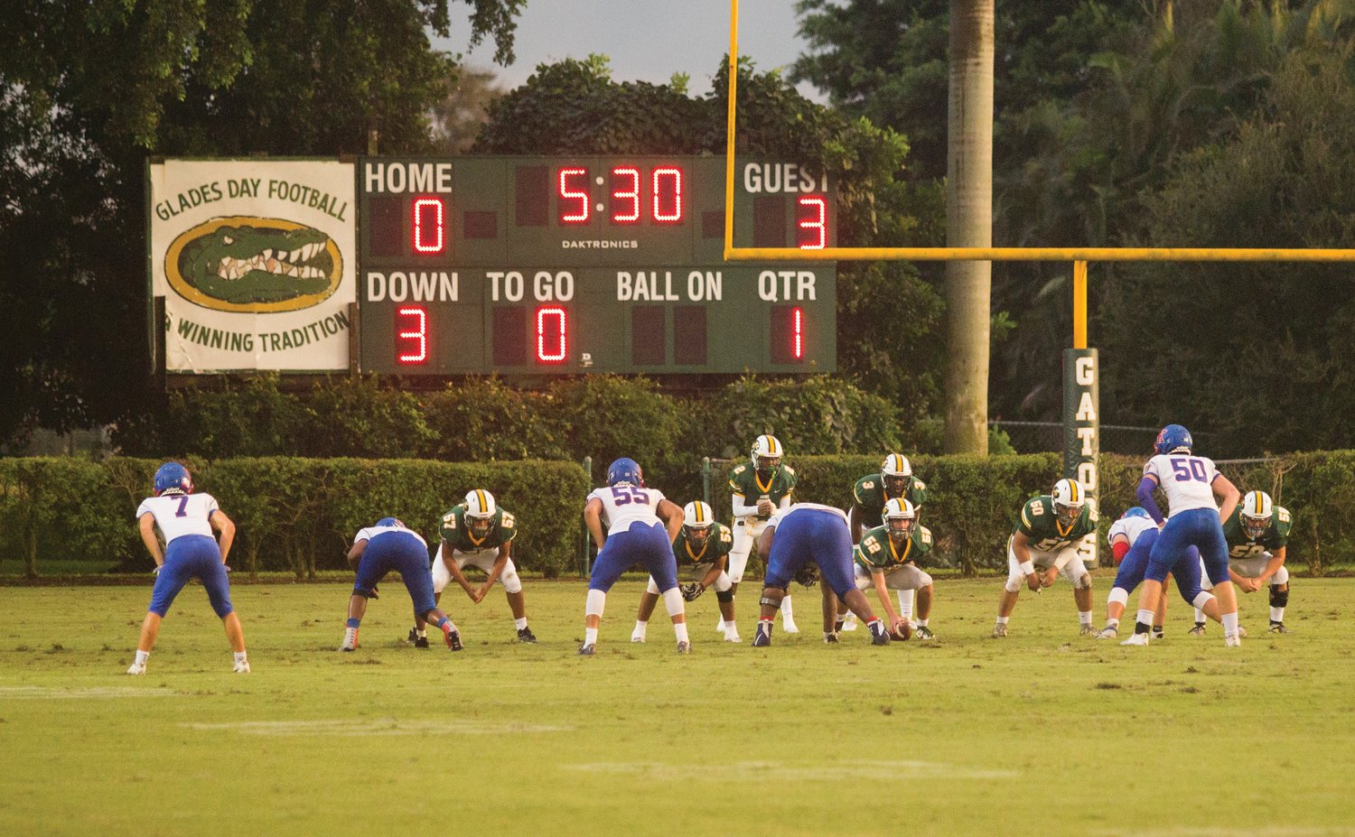 The Glades Day Gators will be home again this week, hosting Berean Christian.